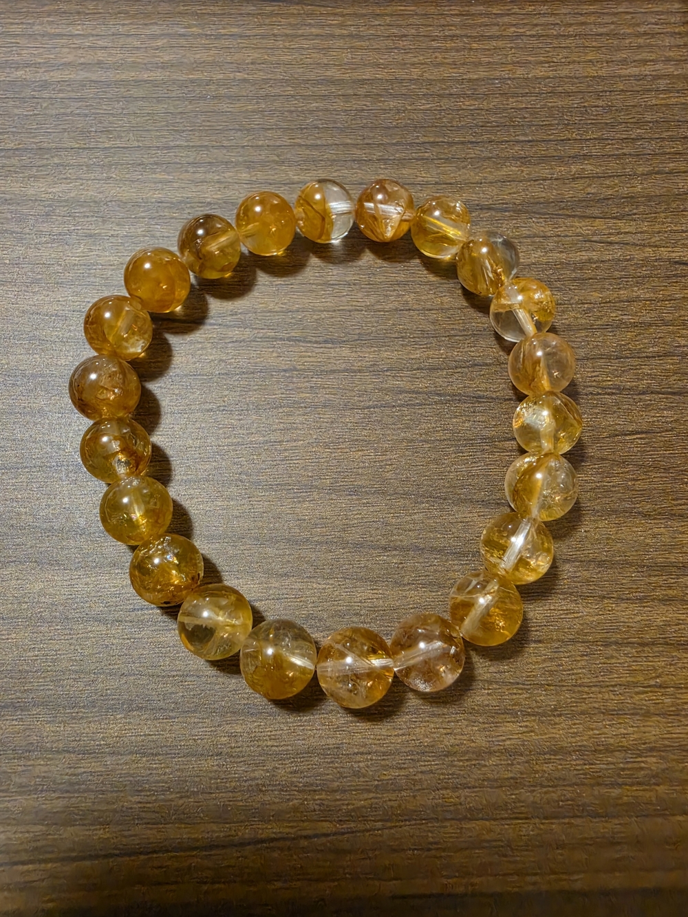 Golden Healer 8mm Bead Stretch Bracelet - Women Jewelry